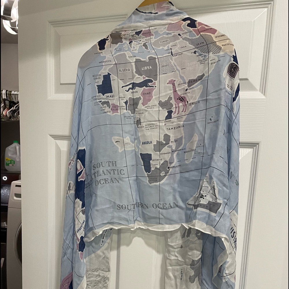 PRICE DROP! Kate Spade Oblong Scarf/wrap Blue Sky - NWT